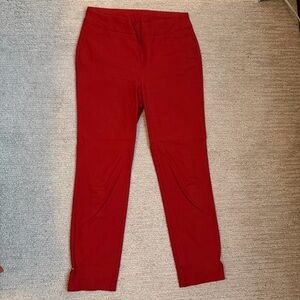 Chico’s Red Slim Ankle Pants 0R (Size 4)